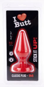 plug classic m i love butt 13 x 53 cm rouge 1