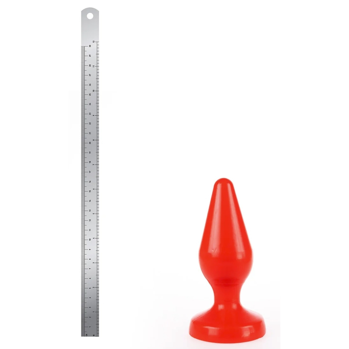 plug classic m i love butt 13 x 53 cm rouge 2