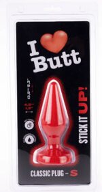 plug classic s i love butt 11 x 43 cm rouge 1