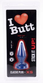 plug classic xs i love butt 9 x 3 cm bleu 1