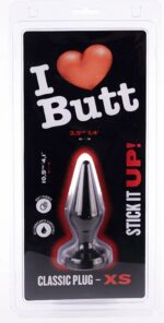 plug classic xs i love butt 9 x 3 cm noir 1