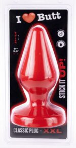 plug classic xxl i love butt 20 x 9 cm rouge 1