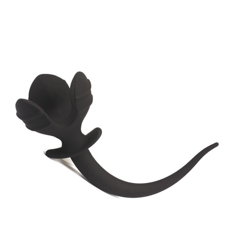 plug clover avec queue de chien 8 x 7cm