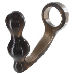 plug cockring power duo 9 x 4 cm anneau 40mm gris