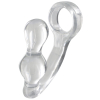 plug cockring power duo 9 x 4cm anneau 40mm transparent scaled