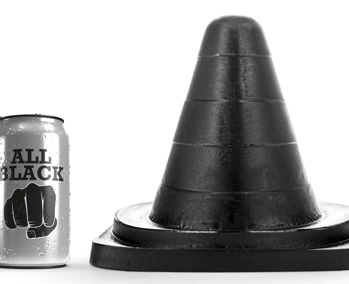 plug cone ab68 small cone all black 19 x 13cm 4