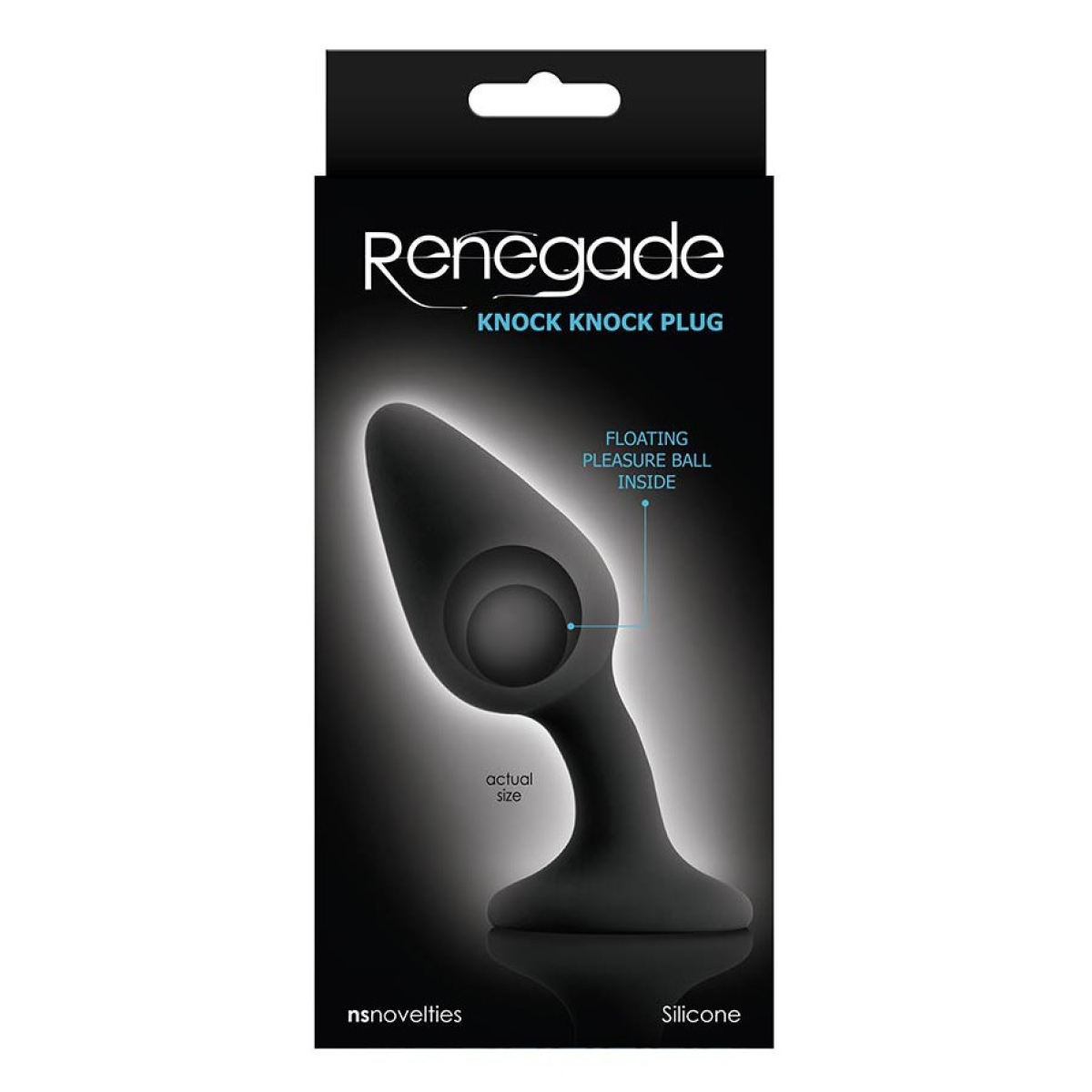 plug courbe knock renegade 10 x 4cm noir 1