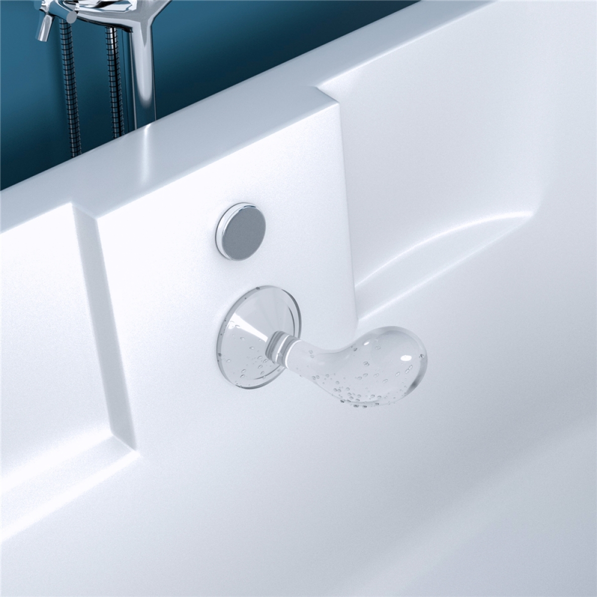 plug curve flawless 13 x 43cm transparent 7