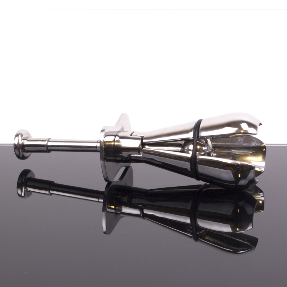 plug de chastete en metal deluxe junior 11 x 5cm 1