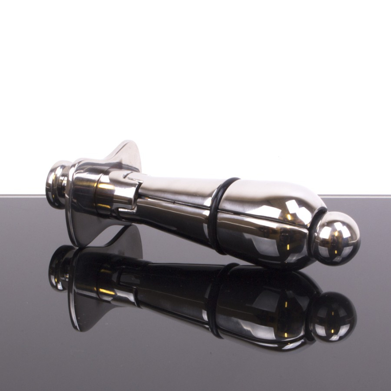 plug de chastete en metal deluxe junior 11 x 5cm 2