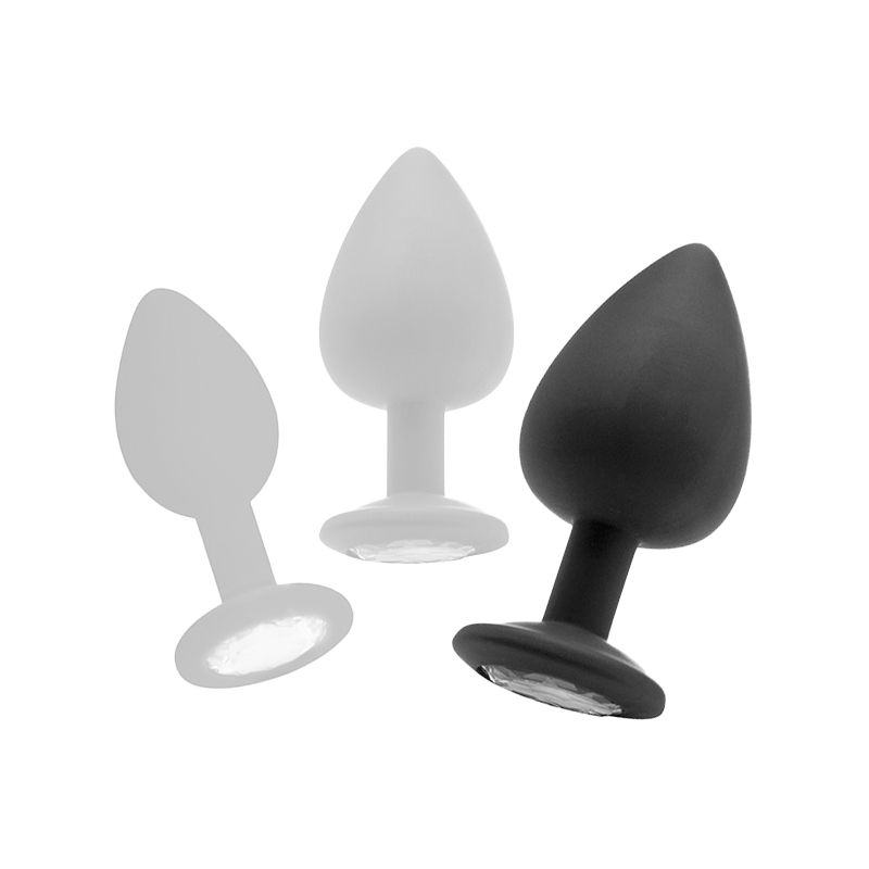 plug diamond extra large 8 x 44 cm noir