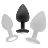 plug diamond large 7 x 35 cm noir