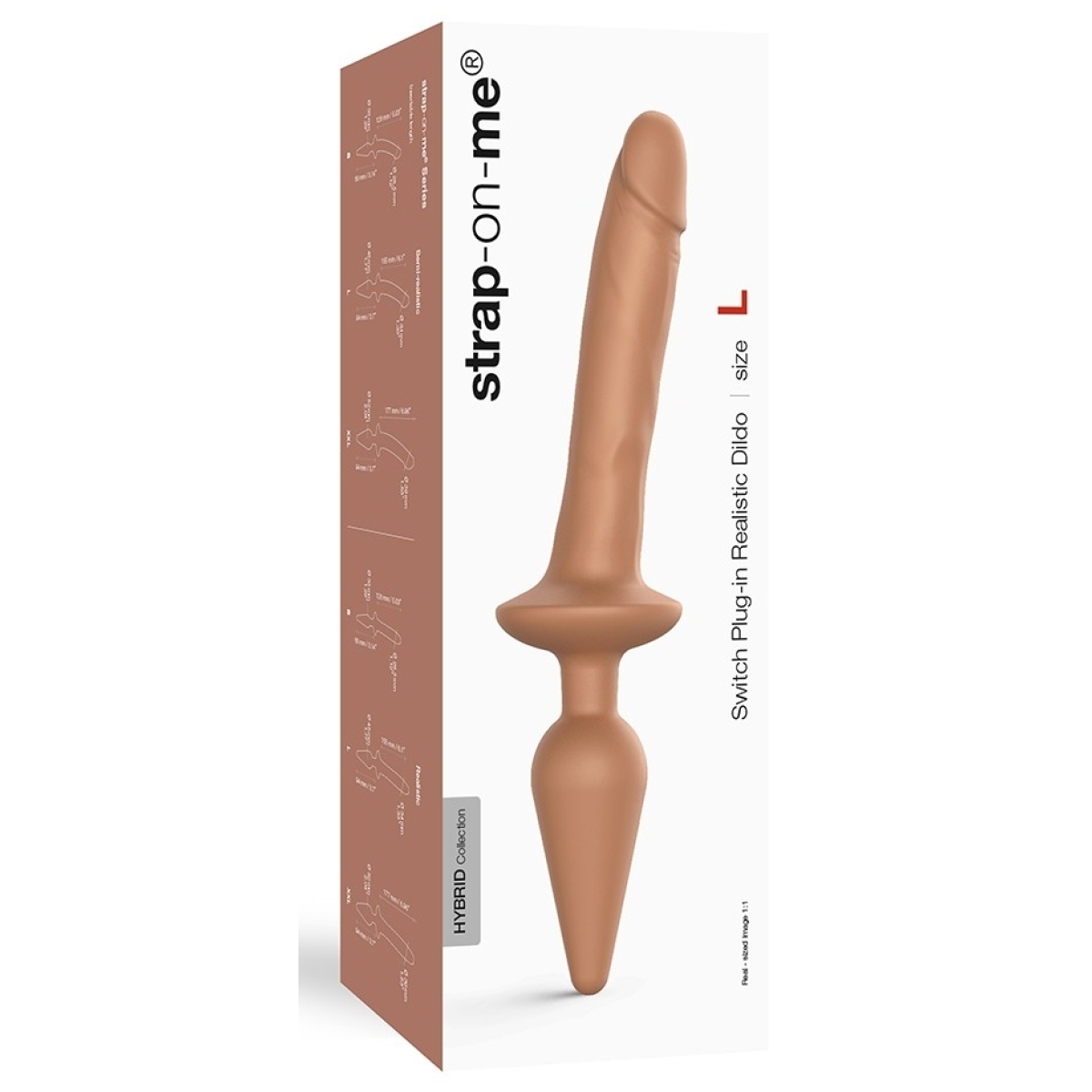 plug dildo switch realistic strap on me l 16 x 34cm 1