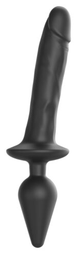 plug dildo switch realistic strap on me l 16 x 34cm noir