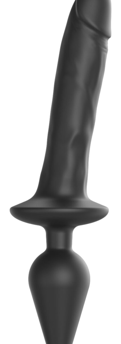 plug dildo switch realistic strap on me l 16 x 34cm noir