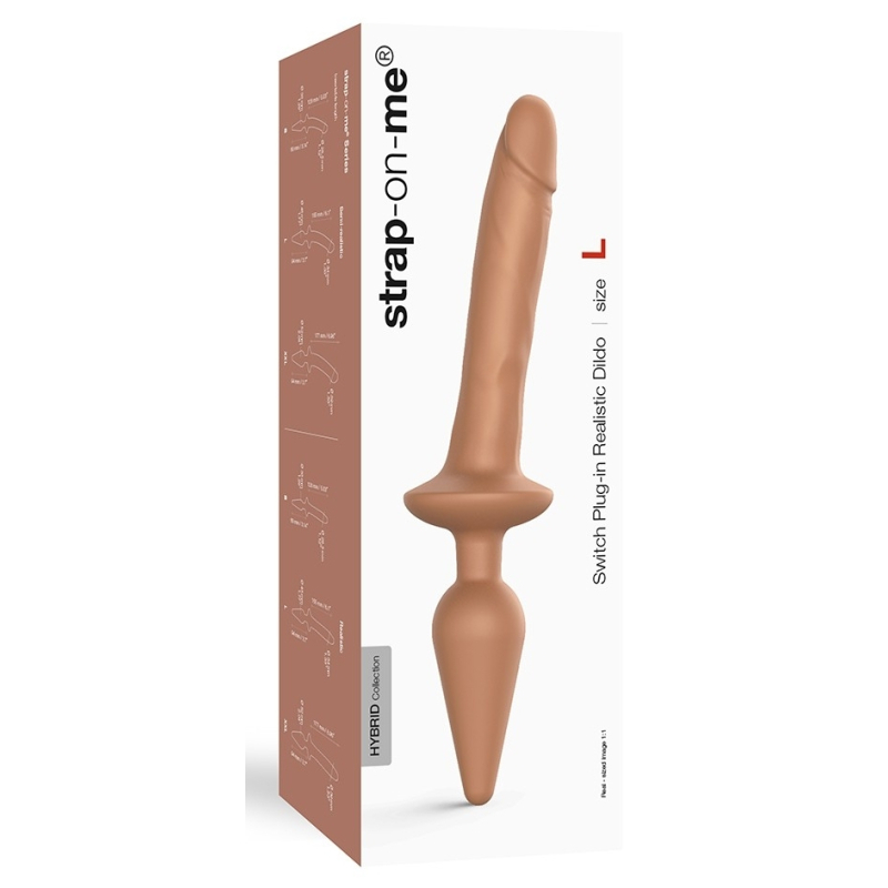 plug dildo switch realistic strap on me s 13 x 28cm 1