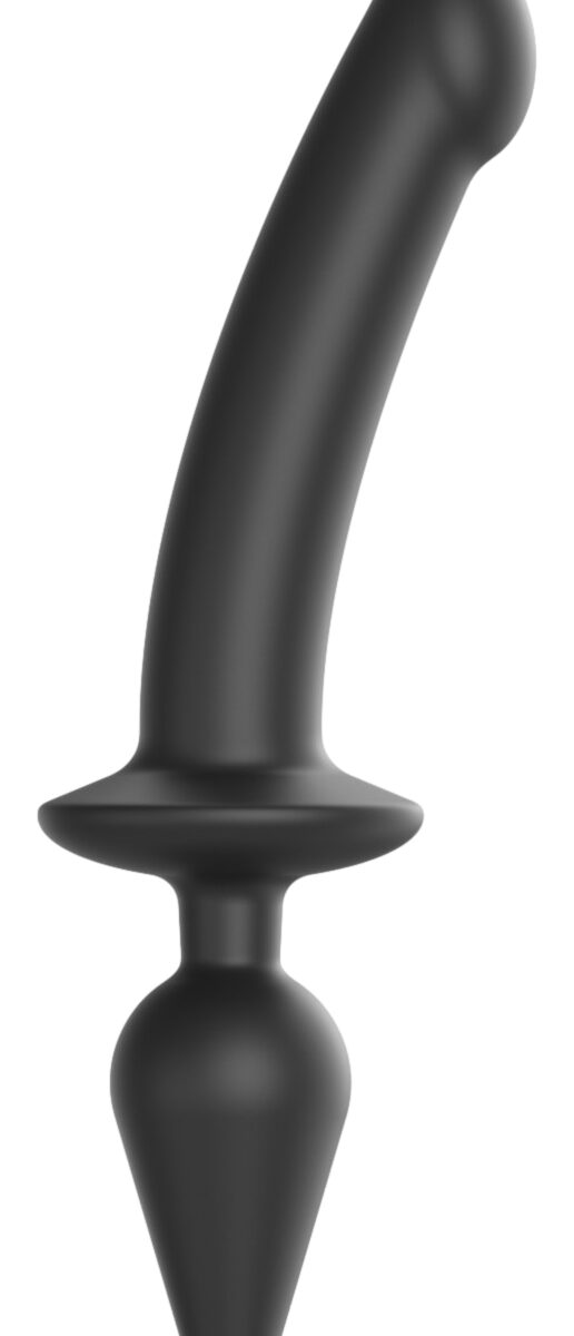 plug dildo switch strap on me l 16 x 34cm noir