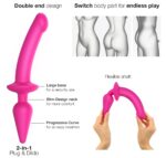plug dildo switch strap on me s 13 x 28cm rose 2