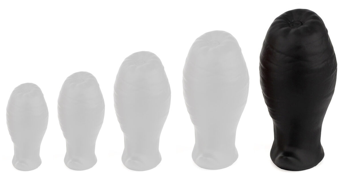 plug egg ass xl 125 x 73cm noir