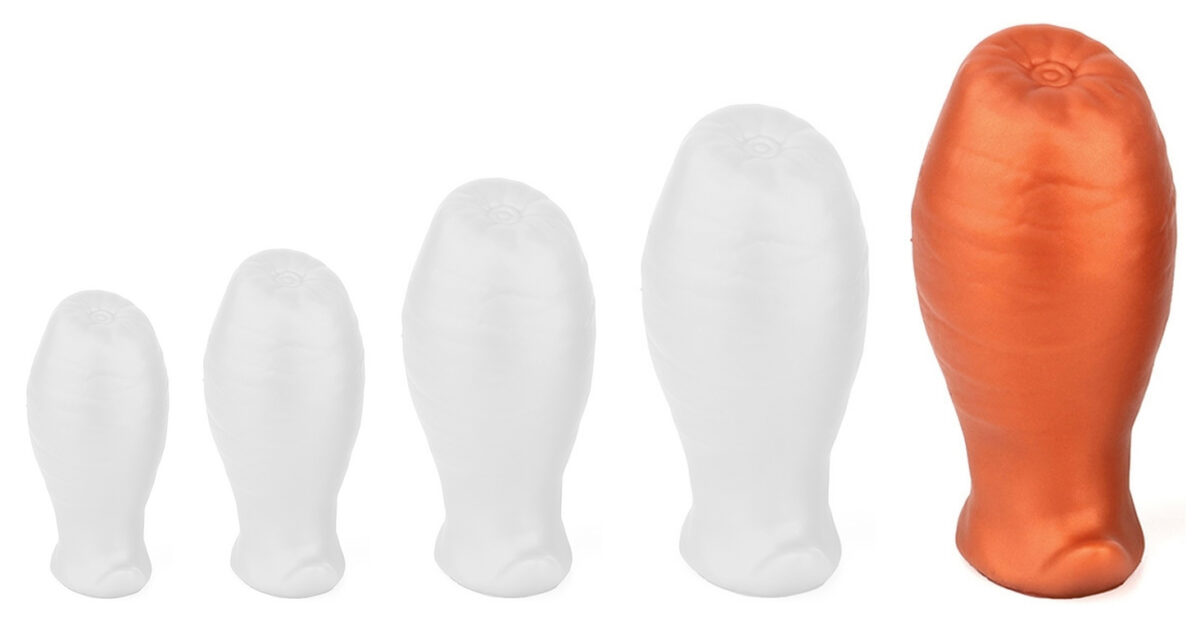 plug egg ass xl 125 x 73cm orange