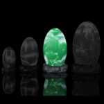 plug emerald egg l 13 x 9cm