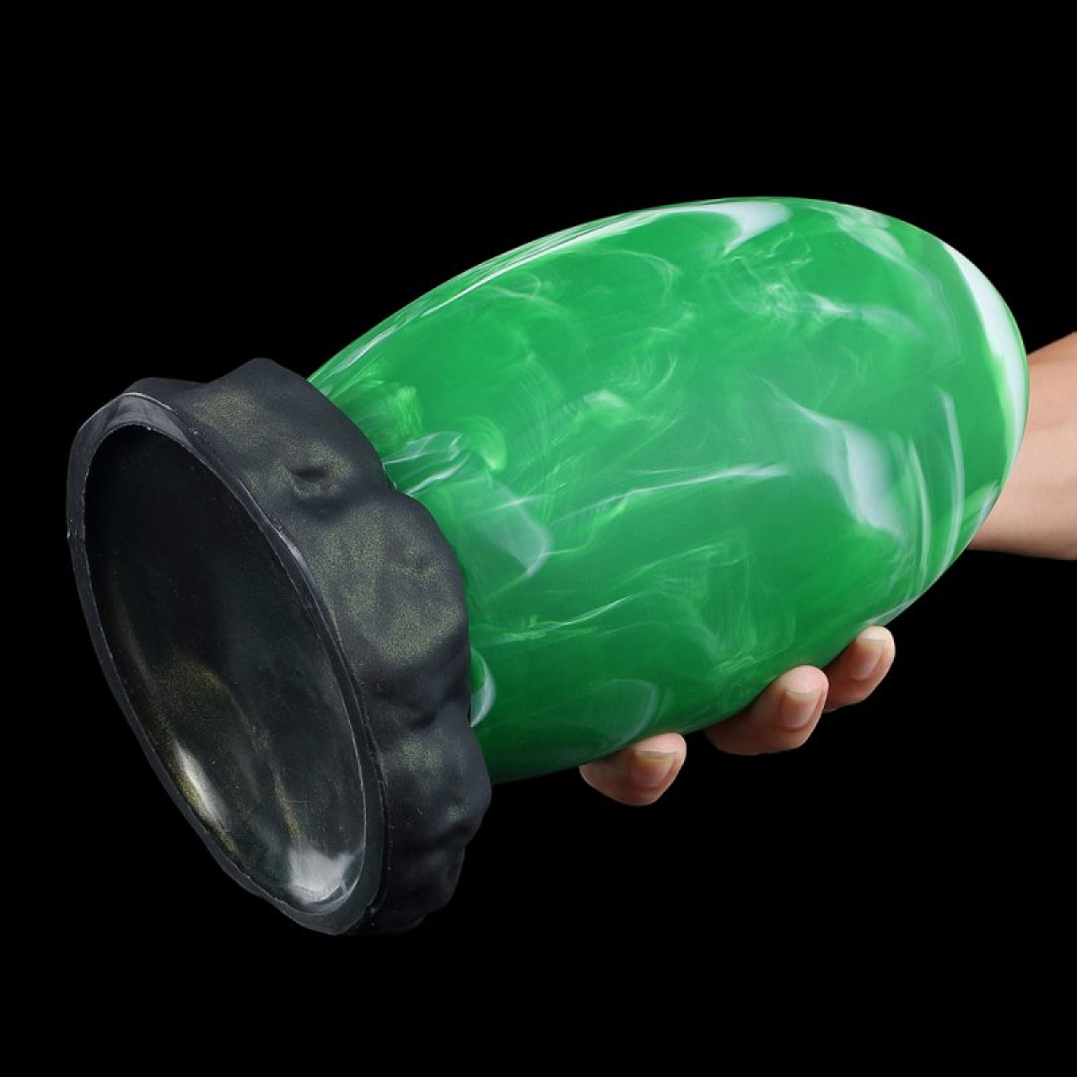plug emerald egg l 13 x 9cm 2