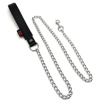 plug en metal arsenal 8 x 37cm gris laisse poigne en cuir 1m 2