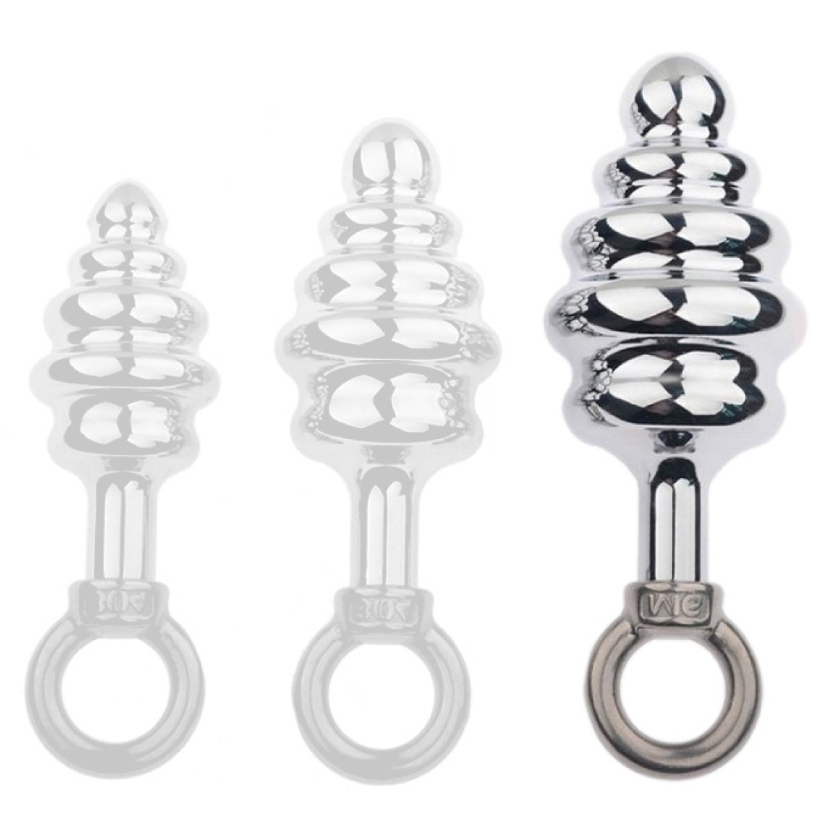 plug en metal butt pal avec laisse 8 x 4cm 1