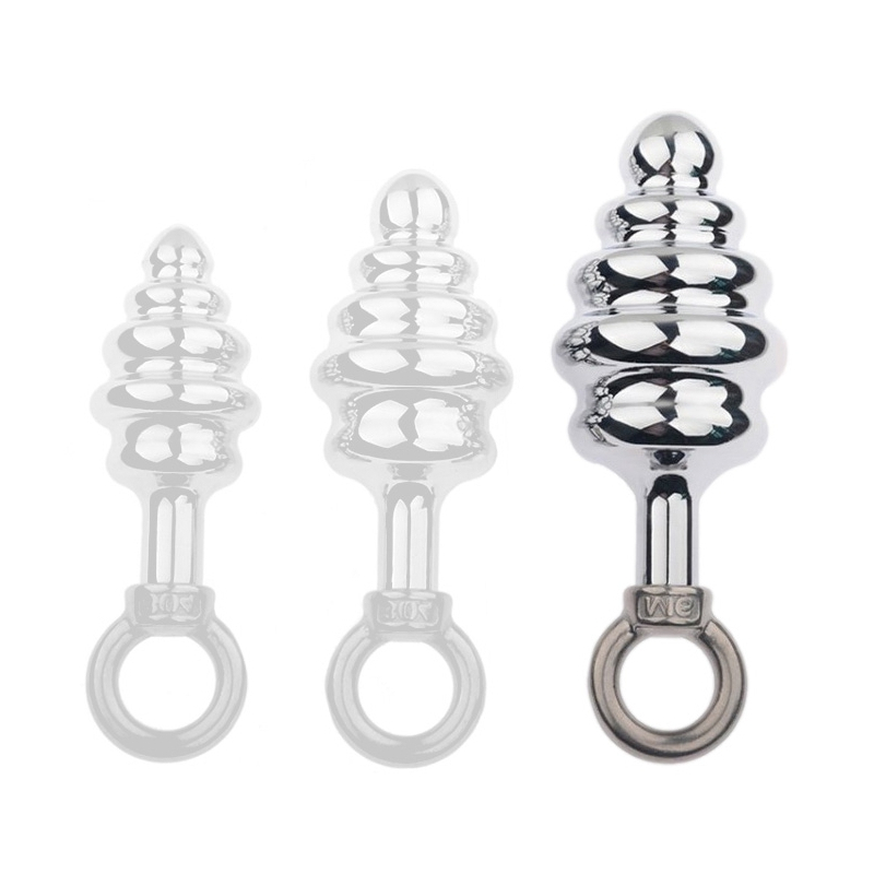 plug en metal butt pal avec laisse 8 x 4cm 1