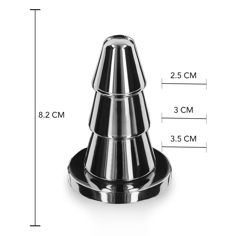 plug en metal cone steel 75 x 38cm 4