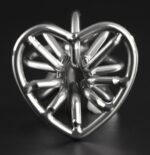 plug en metal heart line l 8 x 42cm 1