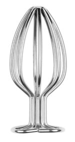 plug en metal heart line l 8 x 42cm