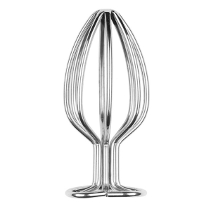 plug en metal heart line l 8 x 42cm