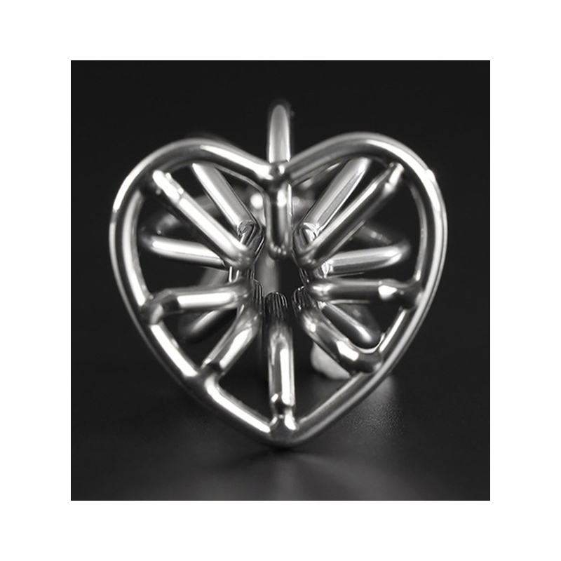 plug en metal heart line m 7 x 35cm 1