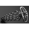 plug en metal hollow out 16 x 4cm 3