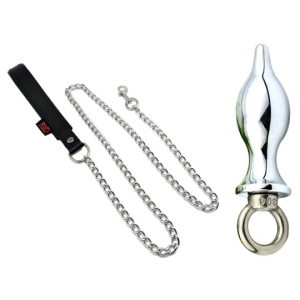 plug en metal pioneer avec laisse 72 x 26cm