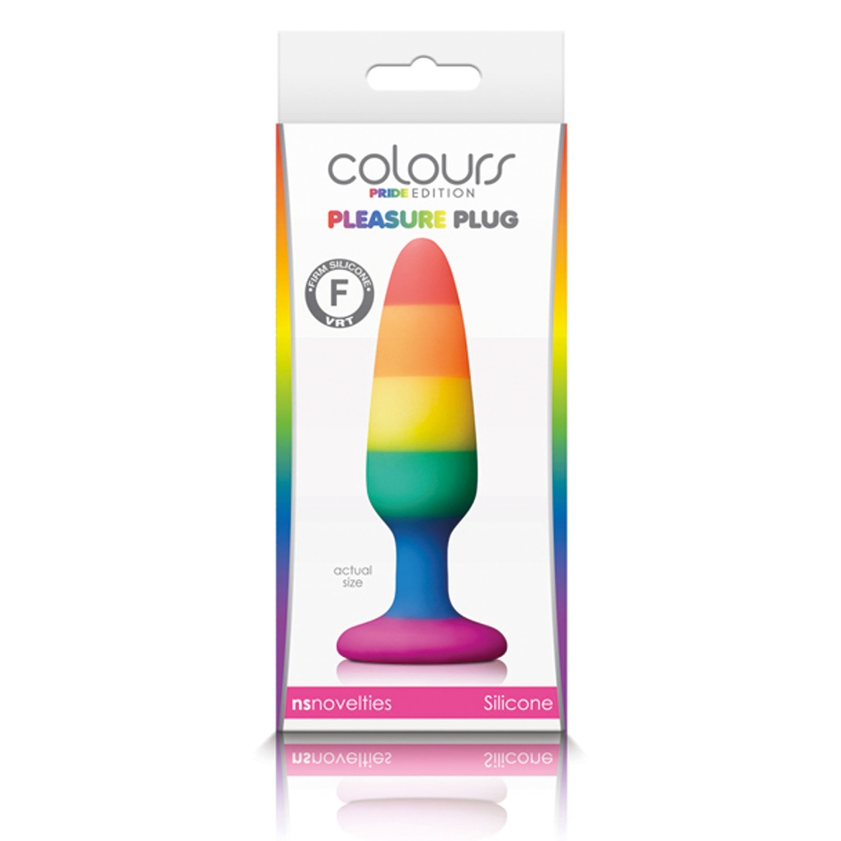 plug en silicone rainbow 10 x 28 cm 1