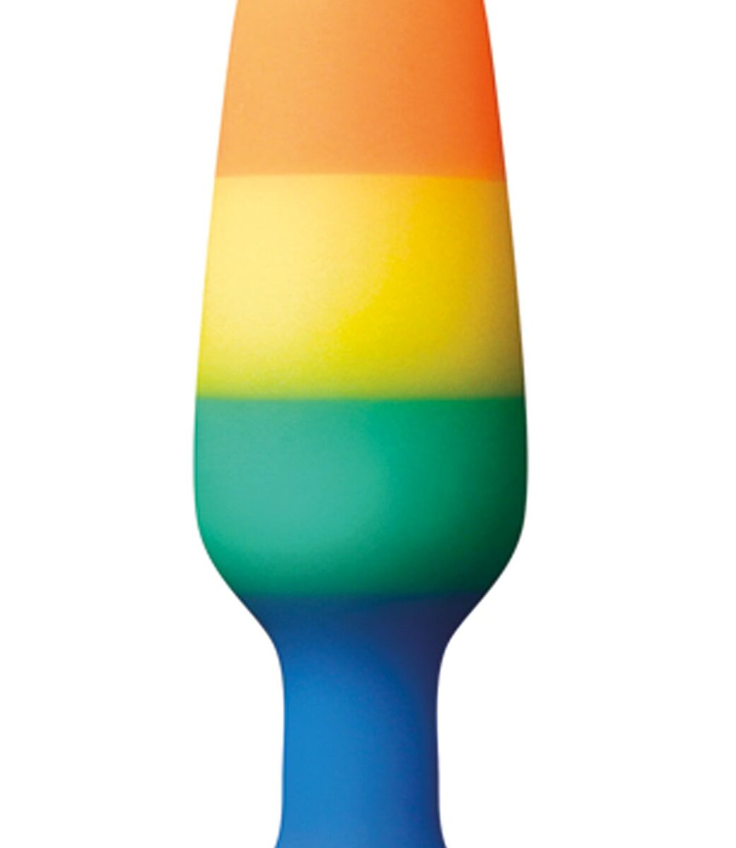plug en silicone rainbow 10 x 28 cm