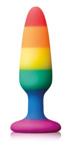 plug en silicone rainbow 10 x 28 cm
