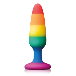 plug en silicone rainbow 10 x 28 cm