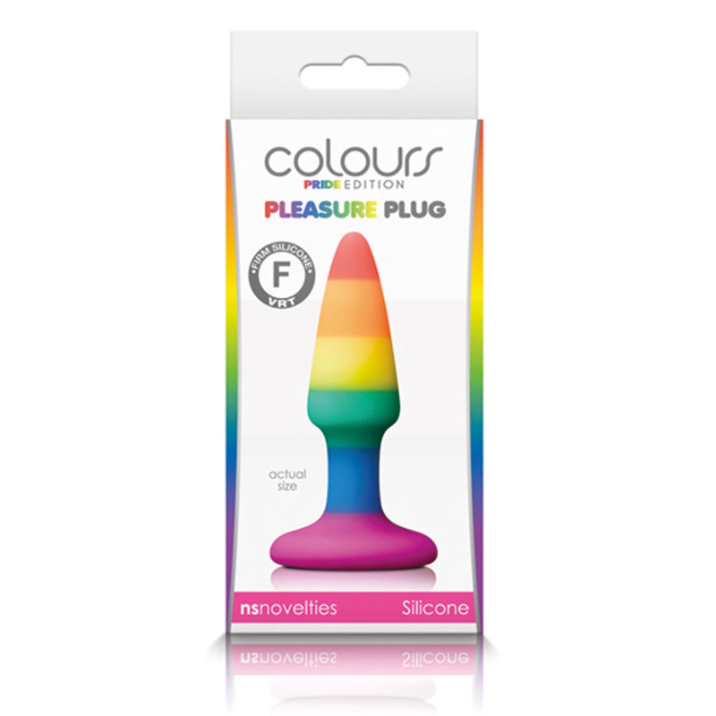 plug en silicone rainbow 8 x 24 cm 1