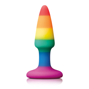 plug en silicone rainbow 8 x 24 cm