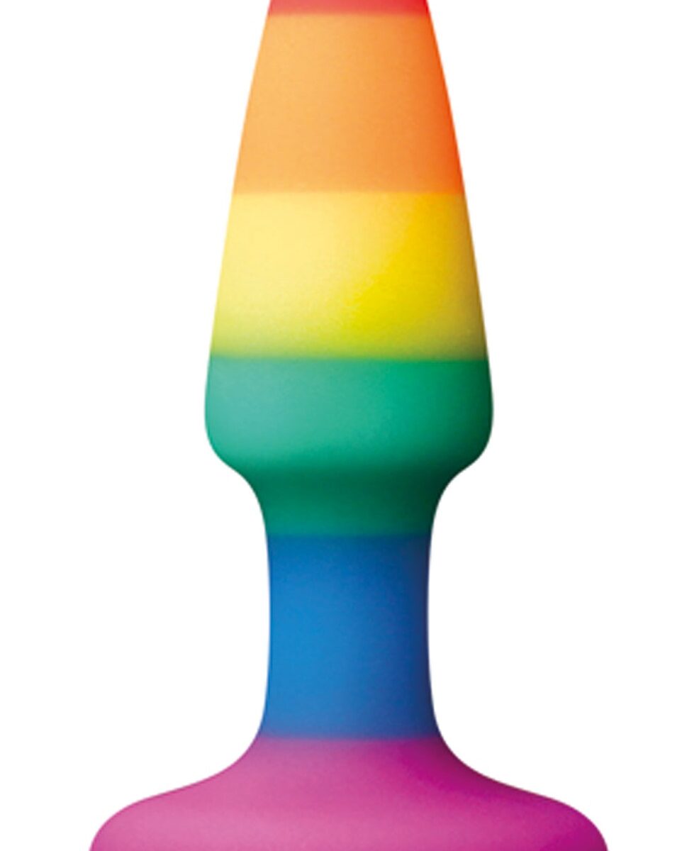 plug en silicone rainbow 8 x 24 cm
