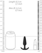 plug en silicone slim butt 75 x 2cm noir 3