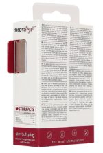 plug en silicone slim butt 75 x 2cm rouge 2