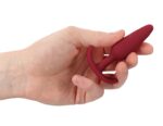 plug en silicone slim butt 75 x 2cm rouge 4