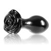 plug en verre crystal rose 7 x 32cm noir