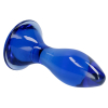 plug en verre follower bleu 9 x 35cm 2