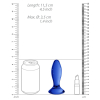 plug en verre follower bleu 9 x 35cm 5