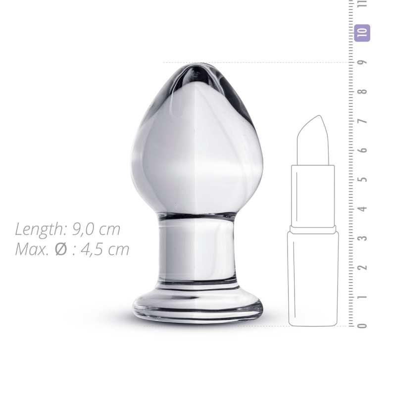 plug en verre n 26 9 x 43 cm 3